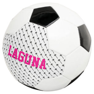 Ballon De Foot Palm Tree Silhouette Côtière Sports NOM Fun