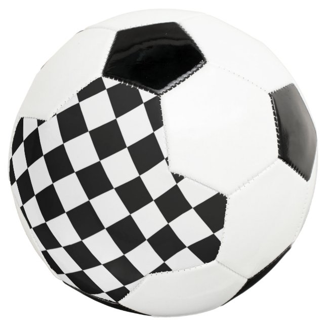 Ballon De Foot Panneau de contrôle Diamant Blanc Noir (3/4)