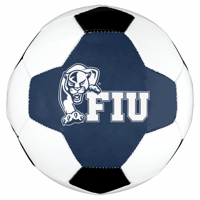 Ballon De Foot Panthers de la FIU - Logo blanc (Devant)