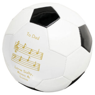BALLON DE FOOT PAPA AMOUREUX DE LA MUSIQUE, SCORE MUSICALE NOTES