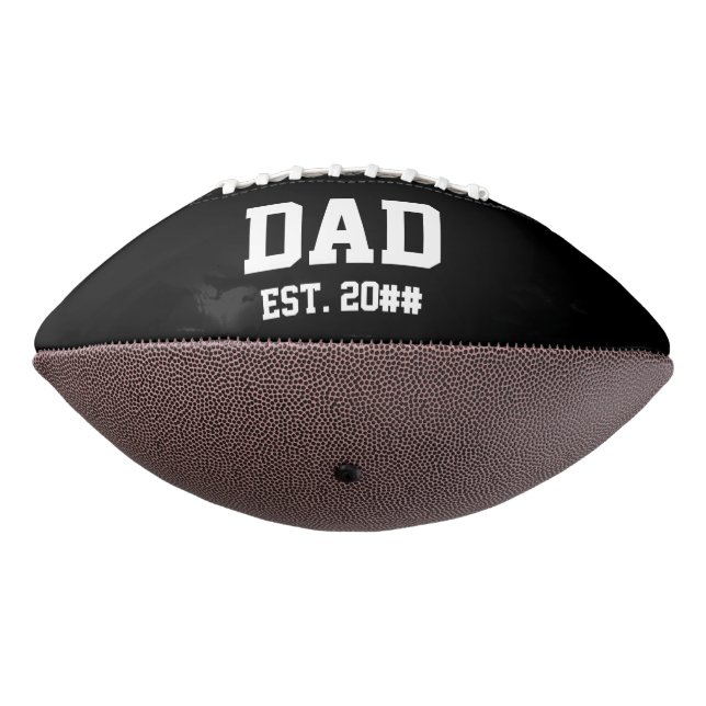 Ballon De Foot Papa Est. Année décennale Noir et Blanc (Tourné à 270°)