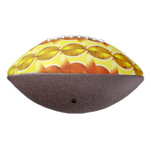 Ballon De Foot papier peint rétro orange 1970