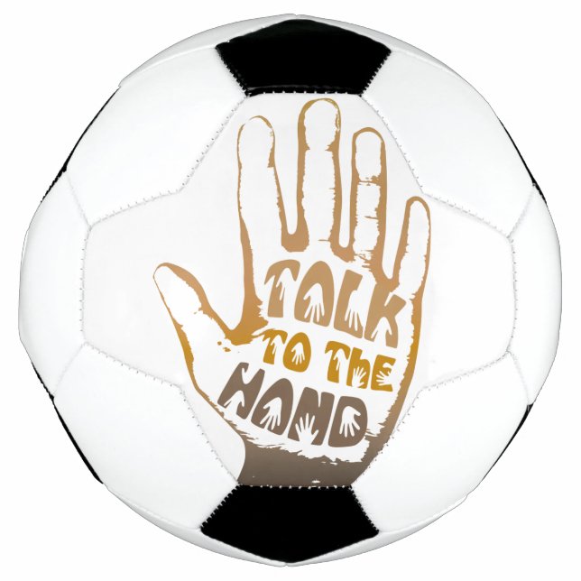 Ballon De Foot Parler À La Main (Devant)