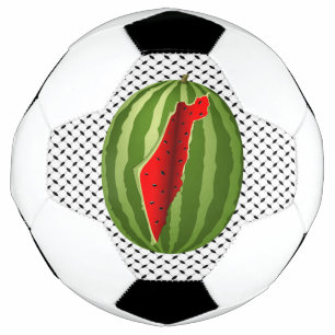 Ballon De Foot Pastèque Palestine - Slice