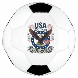 Ballon De Foot Patriotic American Eagle 250 Years 1776-2026