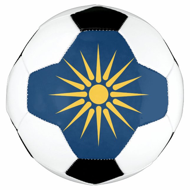 Ballon De Foot Patriotic Soccer Ball with Flag of Macedonia (Devant)