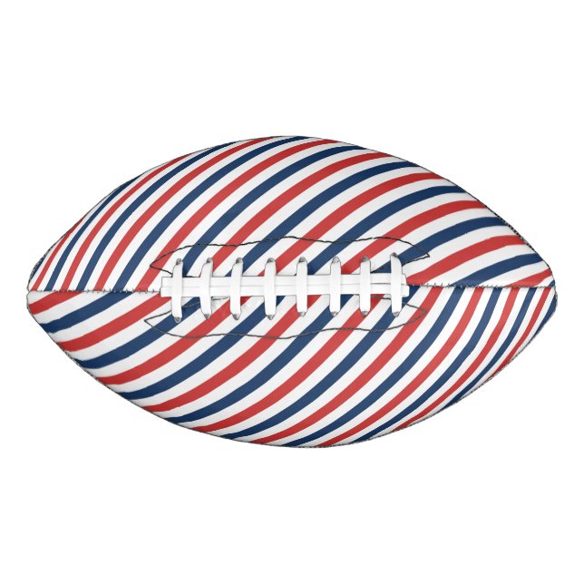 Ballon De Foot Patriotique Rouge Blanc et Bleu (Devant)