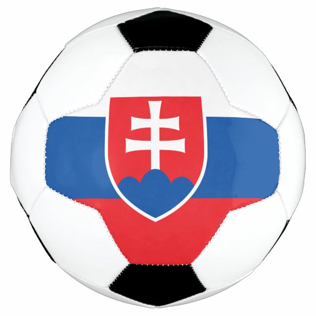 Ballon De Foot Pavillon de football patriotique Slovaquie (Devant)