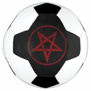 Ballon De Foot Pentagram Red Devil