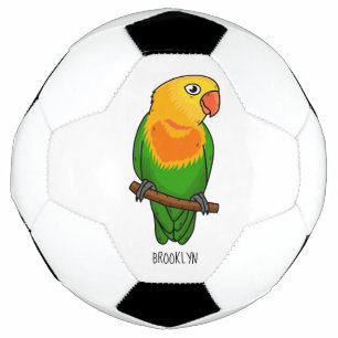 Ballon De Foot Perroquet de caricature mignon lovebird