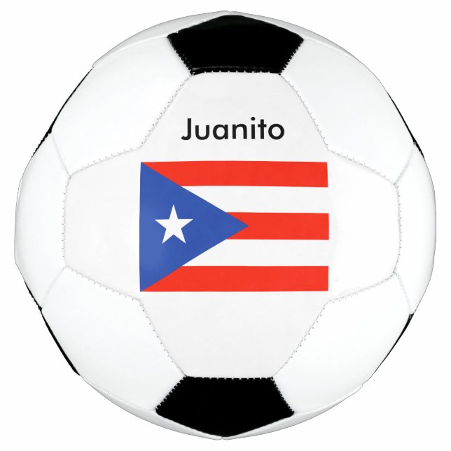 Ballon De Foot Personnalisé Boricua Bandera porto-ricain (Devant)