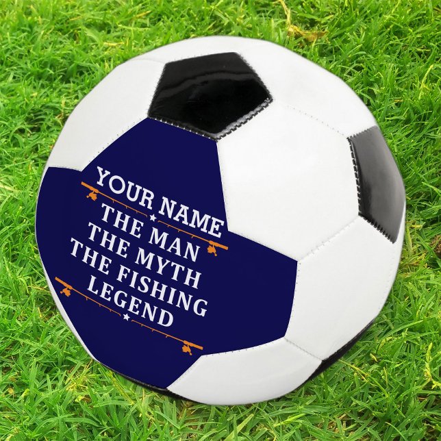 Ballon De Foot Personnalisé L'Homme Le Mythe La Légende De La Pêc (Créateur téléchargé)