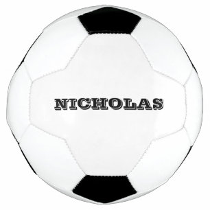 Ballon De Foot Personnalisé noir nom personnalisé équipe sportive