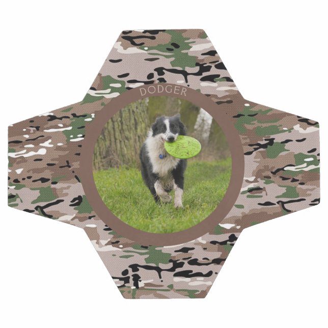 Ballon De Foot Personnaliser Camo Chien Nom Image Jouer (Plat)