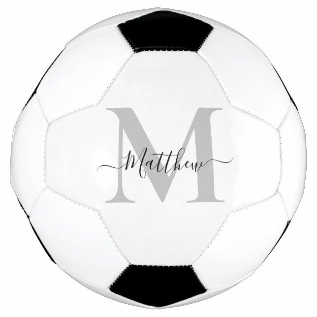 Ballon De Foot Personnaliser le nom initial du monogramme (Devant)