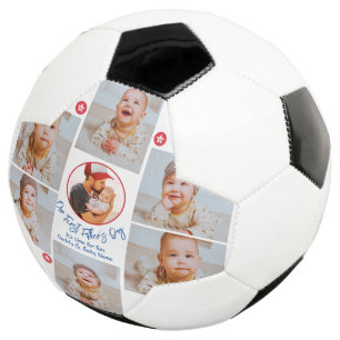 Ballon De Foot Photo Collage Nouveau papa Première Fête des pères