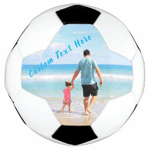 Ballon De Foot Photo et texte personnalisés - Votre propre desig