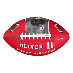 Ballon De Foot Photo moderne Red Happy Birthday Kids