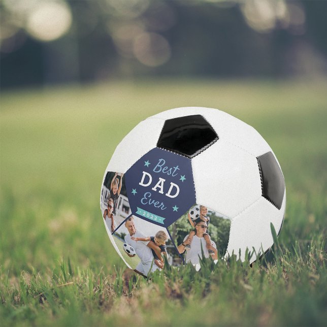 Ballon De Foot Photo personnalisée de meilleur père (Créateur téléchargé)