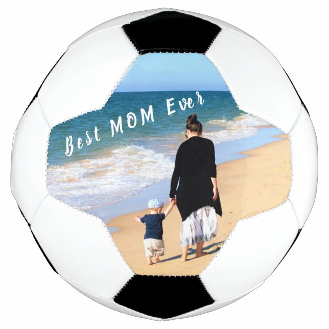 Ballon De Foot Photo personnalisée et texte de votre conception - (Devant)