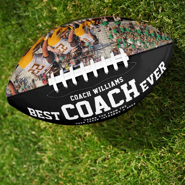 Ballon De Foot Photo personnalisée MEILLEUR COACH JAMAIS Merci Co (Créateur téléchargé)