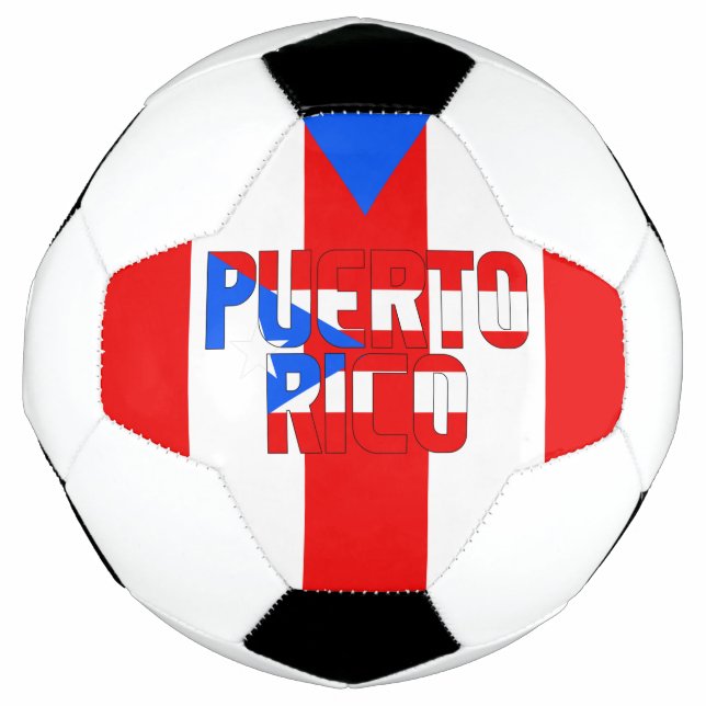Ballon De Foot Porto Rico Drapeau Patriotique  (Devant)