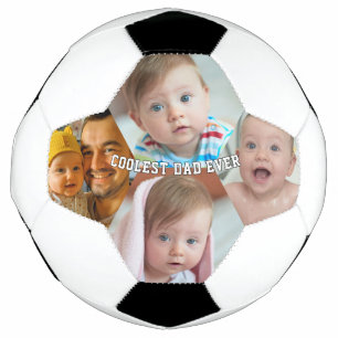 Ballon De Foot Première Fête des Pères Papa le Plus Cool Bébé Pho