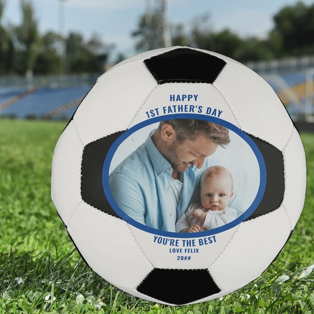 Ballon De Foot Première Fête des pères Photo Boule de Football Pe (Créateur téléchargé)