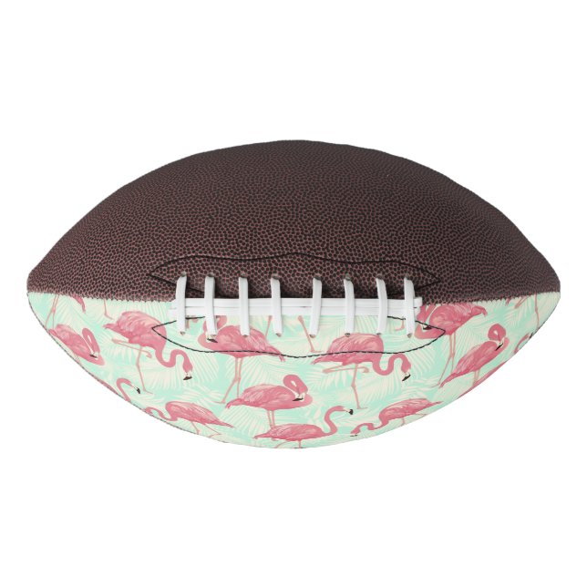 Ballon De Foot Preppy Chic Elegant Pink Flamingo Motif (Devant)