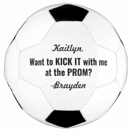 Ballon De Foot Prom ou HOCO Proposition Cute Funny Promposa Idée