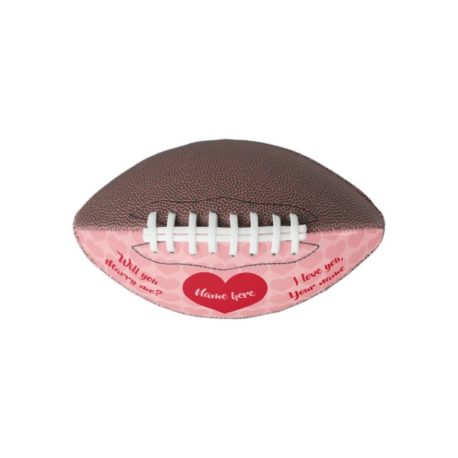 Ballon De Foot Proposition de mariage de Valentine (Devant)