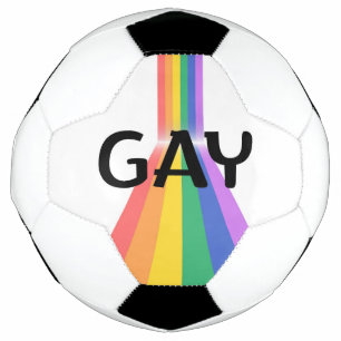Ballon De Foot Proud & Bold – "GAY" Typography with Radiant Verti