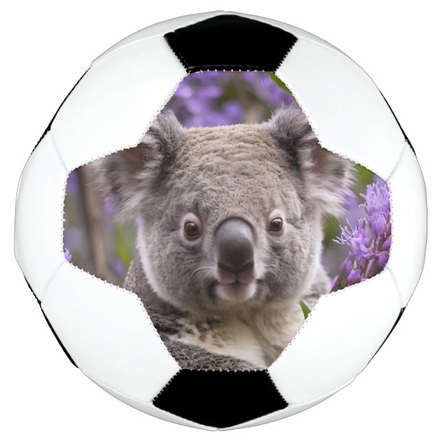Ballon De Foot Purple Jacaranda Koala Ours, (Devant)