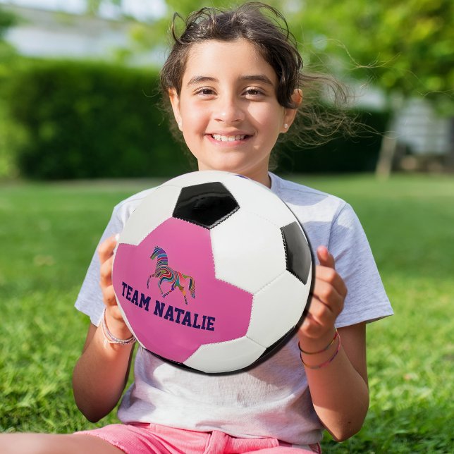 Ballon De Foot Rainbow horse - votre nom d'équipe (Créateur téléchargé)