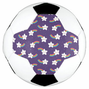 Ballon De Foot Rainbow Stars Soccer Ball