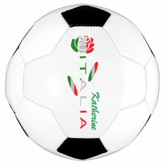 Ballon De Foot Rosa Bandiera Italiana avec Italia Personnalisé