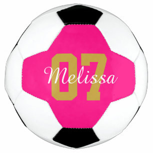 Ballon De Foot Rose mignon personnalisé