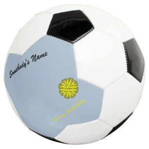 Ballon De Foot Ruban à fleurs jaunes Modèle par Kenneth Yoncich
