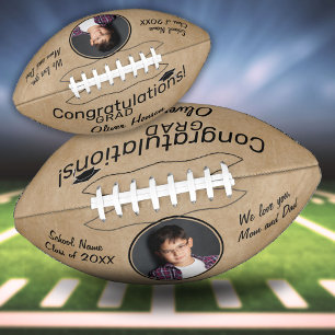 Ballon De Foot Rustic Félicitations Grad Grad Graduation Photo