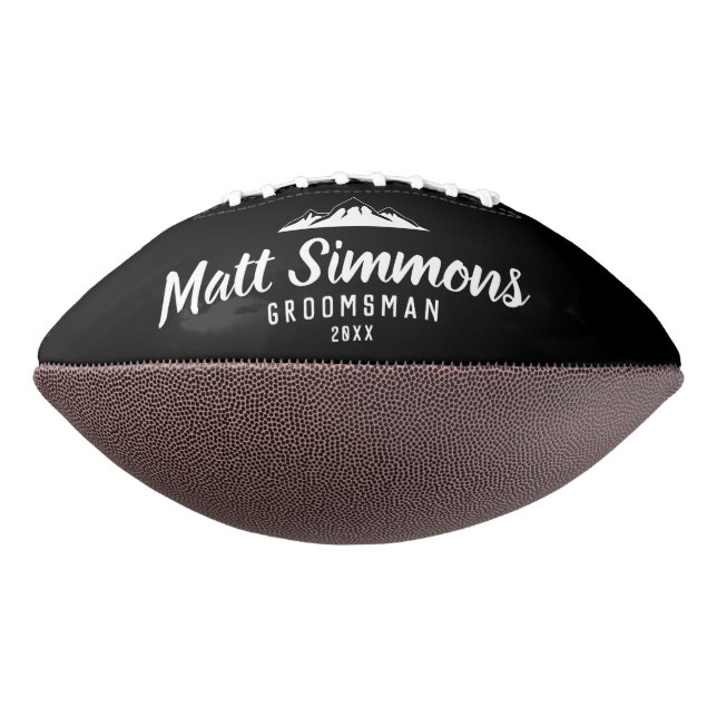Ballon De Foot Rustic Mountain Mariage Groomsman Cadeau Cool mode (Tourné à 270°)