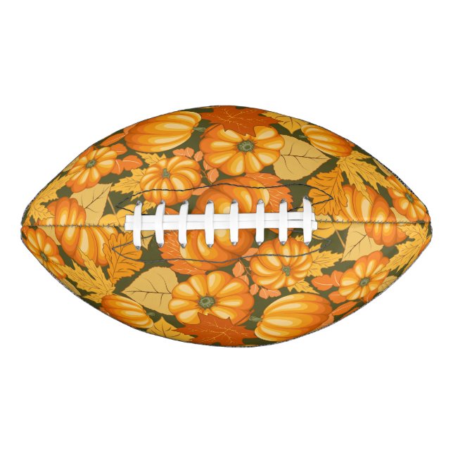 Ballon De Foot Saison d'automne Halloween Citrouille Motif (Devant)