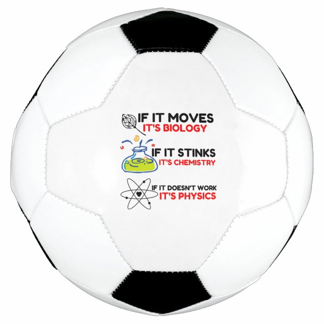 Ballon De Foot Science BIOLOGIE CHIMIE PHYSIQUE (Devant)