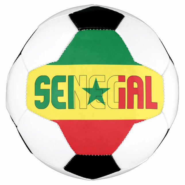 Ballon De Foot Sénégal Drapeau patriotique  (Devant)