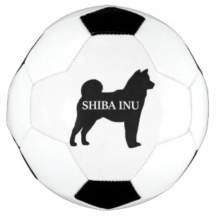 Ballon De Foot Shiba Inu nom silo noir
