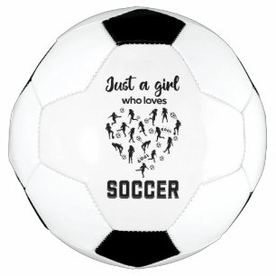 Ballon De Foot Silhouette filles jouant au football