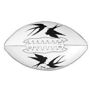 Ballon De Foot Silhouettes d'oiseaux hirondelles Thunder_Cove