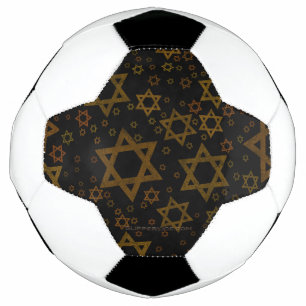 Ballon De Foot SlipperyJoe's étoile de David artistique sur le th