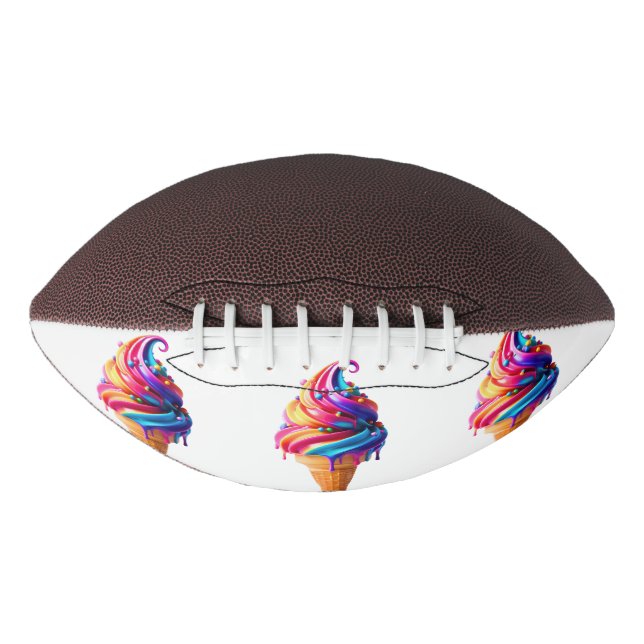 Ballon De Foot SlipperyJoe's vibrante crème glacée cone classique (Devant)