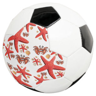 Ballon De Foot Soccer Ball Crab Stars Plage Amusant