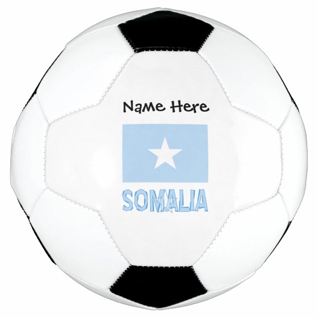 Ballon De Foot Somalie Drapeau noir Personnalisation (Devant)